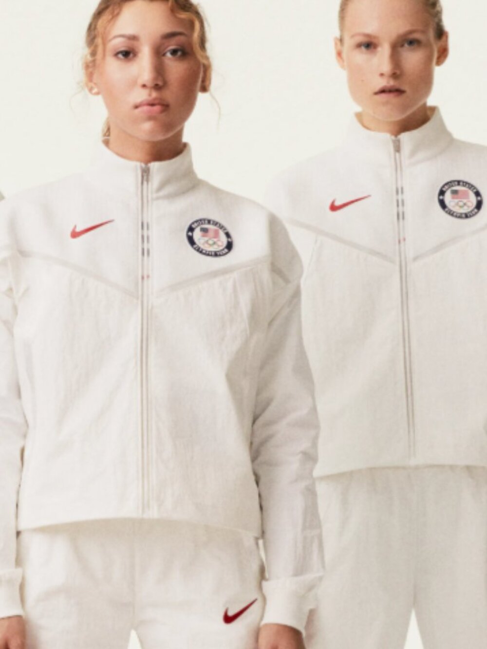 Nike Team USA Tokyo Olympics Medal Stand Full Zip Windrunner Jacket White L